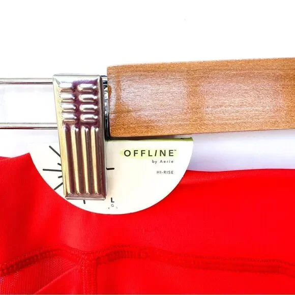 NWT Aerie Offline Orange High Rise 7/8 Length Goal Leggings Large - Picture 11 of 12